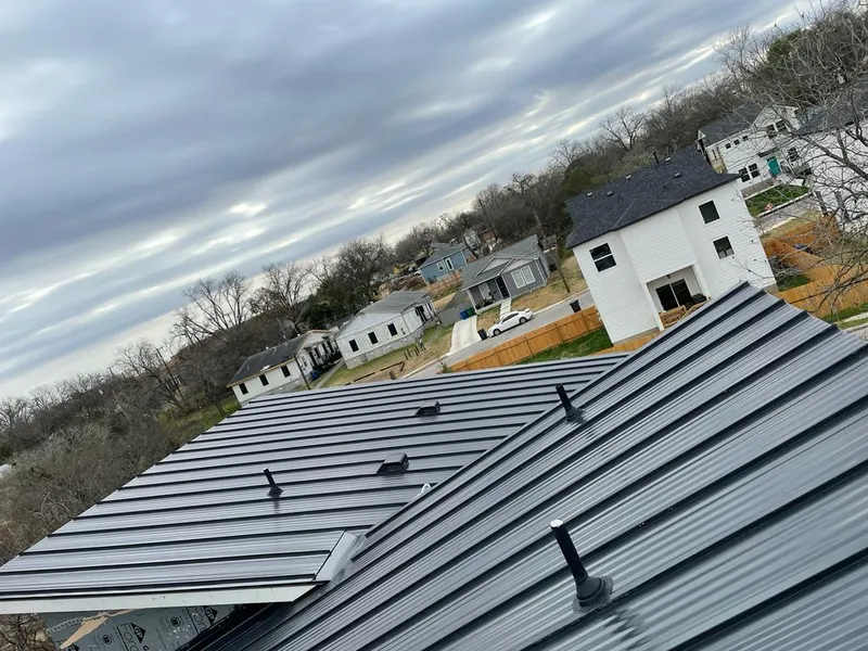 Standing seam metal roof panels with vents for Skylight Repair in Hillsborough